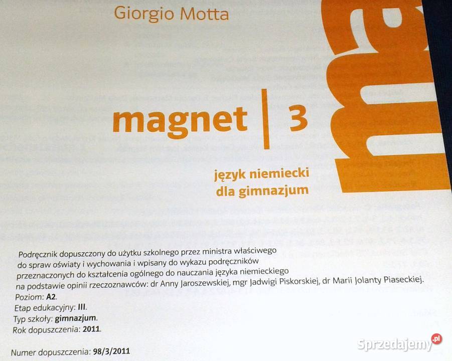Magnet 3 Język niemiecki Podręcznik Giorgio miękka lubelskie