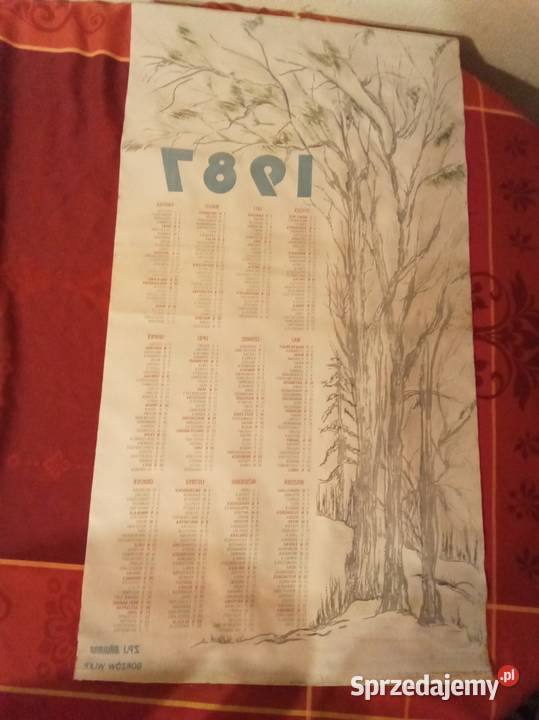 Kalendarz 1987 Zpj Silwana Gorzów Wielkopolski Warszawa