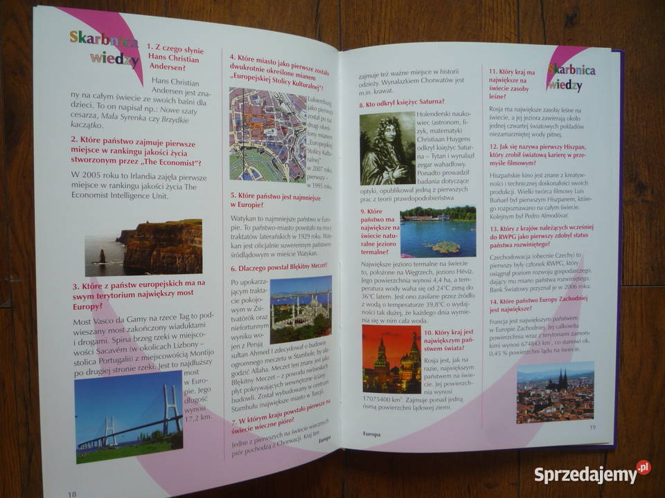 NOWA Książka Skarbnica wiedzy Geografia świata Popularnonaukowe