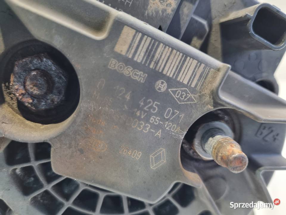 ALTERNATOR Renault Clio III 15 DCI 0124425071 Układ elektryczny silnika Chełm