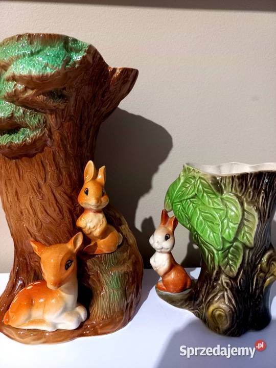 Piękne porcelanowe wazonyfigurki sygnowane kujawsko-pomorskie Inowrocław