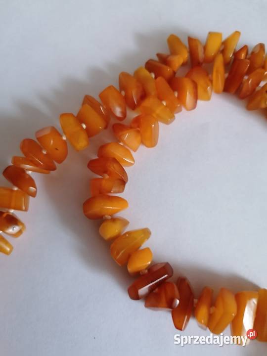 Naszyjnik z bursztynu miodowego podlaskie Białystok sprzedam