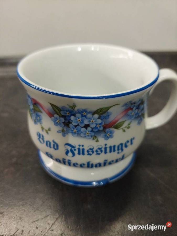Kubek porcelanowy Niezapominajki zachodniopomorskie Mirosławiec