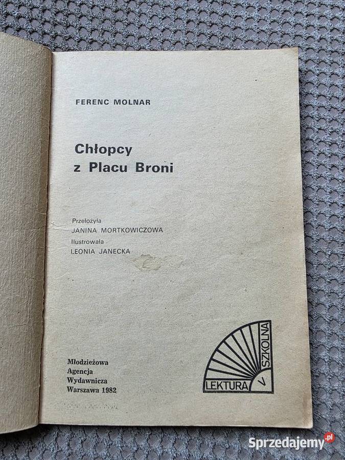 Chłopcy z Placu Broni Ferenc Molnr sprzedam