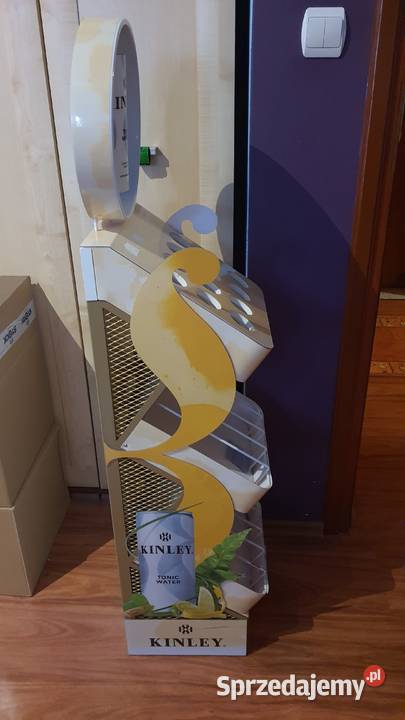 Stojak na napoje Kinley z lustrem metalowy 125cm Lublin