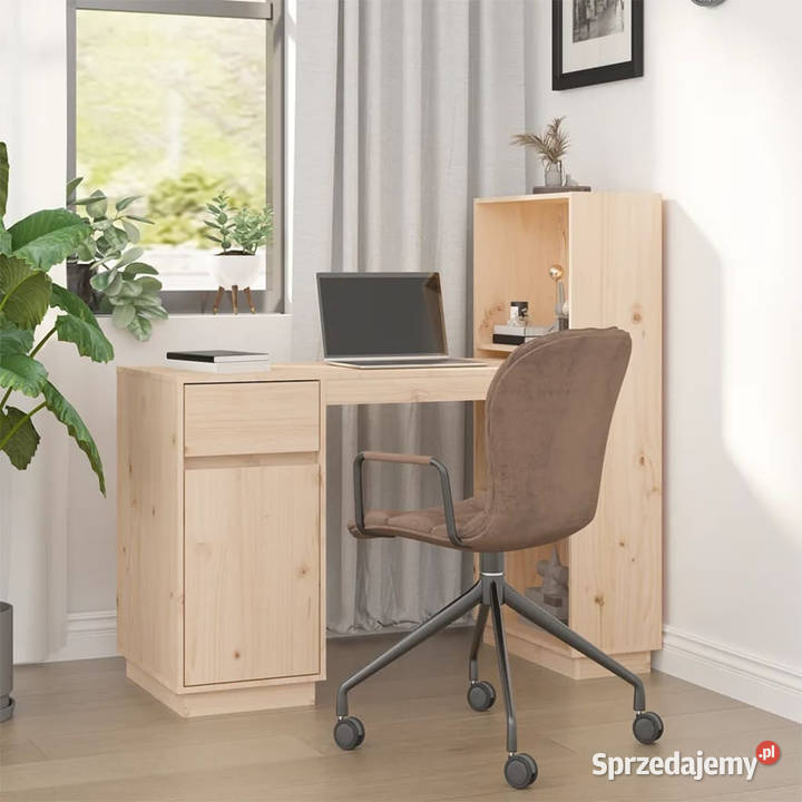 Biurko 110x50x75 lite drewno sosnowe WM814509 Pozostałe Warszawa sprzedam