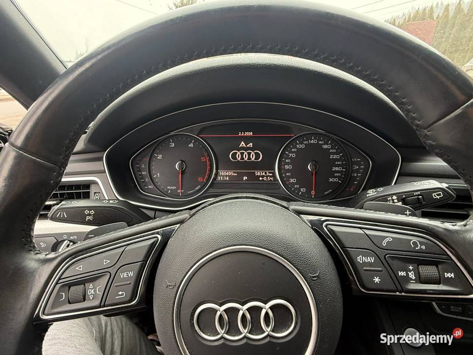 Audi A4 20 TDI 190 STronic SLine 2016 r Panoram uszkodzony A4 Bystra Podhalańska