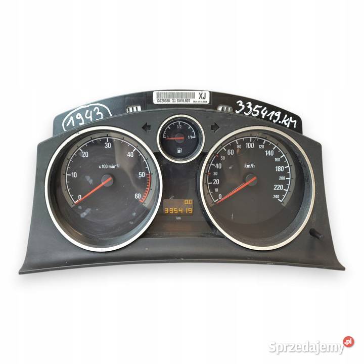 LICZNIK ZEGARY 13225988 XJ Opel Astra H Zafira B osobowe
