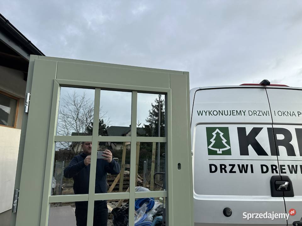 Drzwi zewnętrzne drewniane Ręki Angielskie7023 kujawsko-pomorskie Grzybno