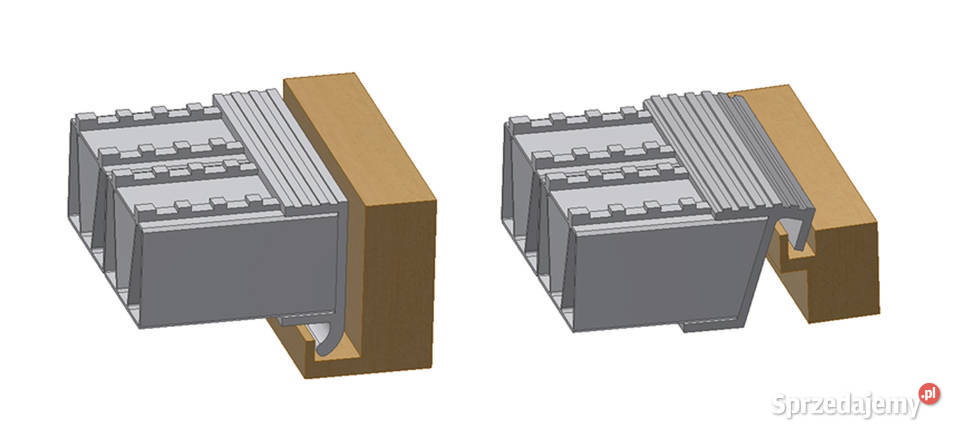 Najazdy aluminiowe 125 tony 2400x380x120mm Lubanie