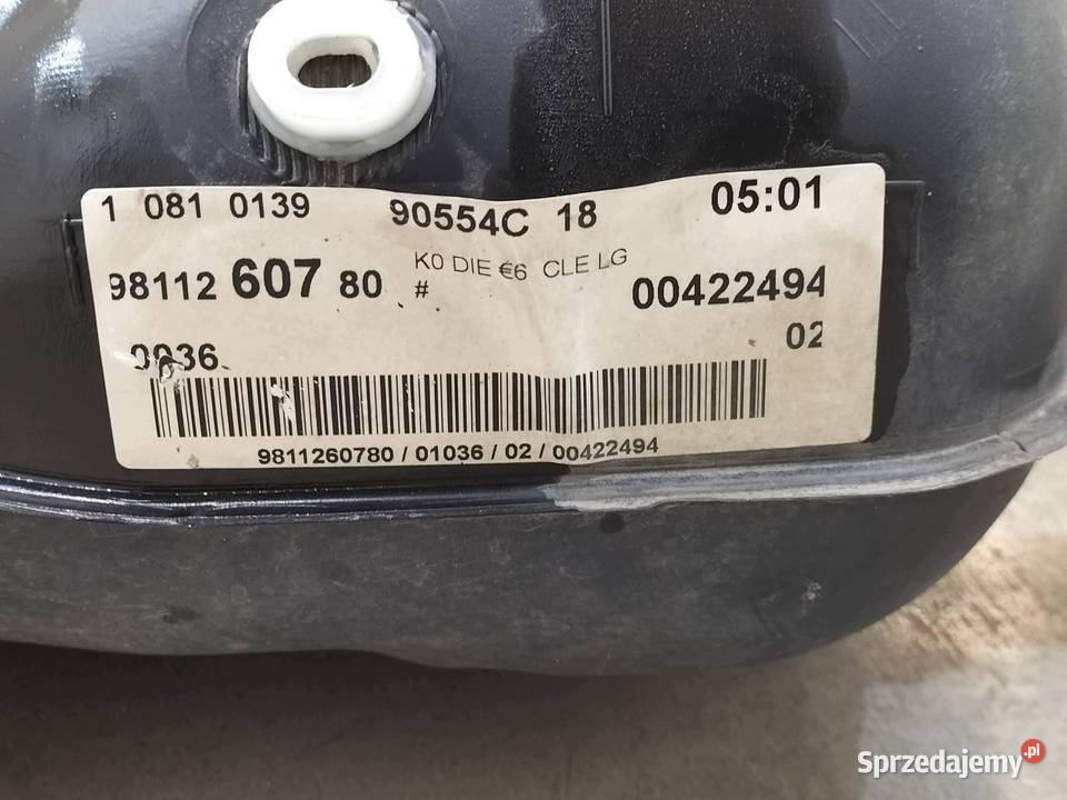 ZBIORNIK PALIWA 20 HDI EXPERT BAK 9811260780 sprzedam