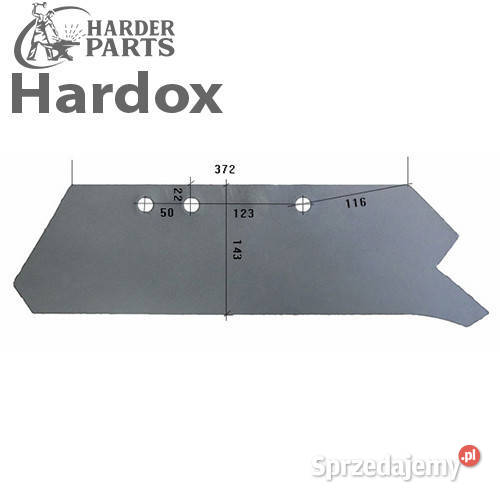 Lemiesz 300hektarów HARDOX 93138P części do Suwałki