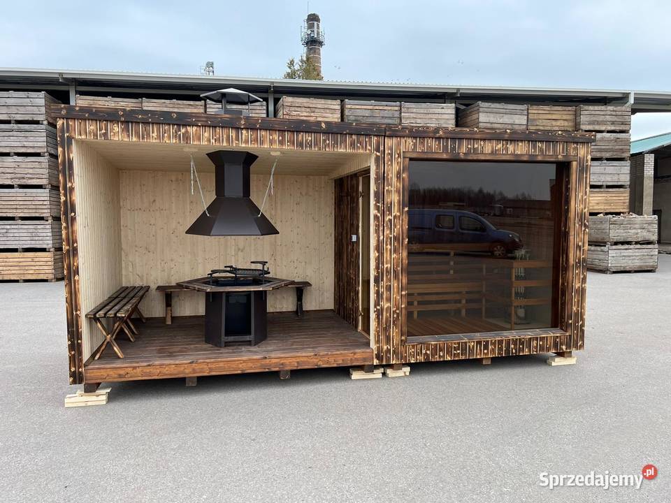 Modern Sauna Ogrodowa Grill House Relax Room Puńsk