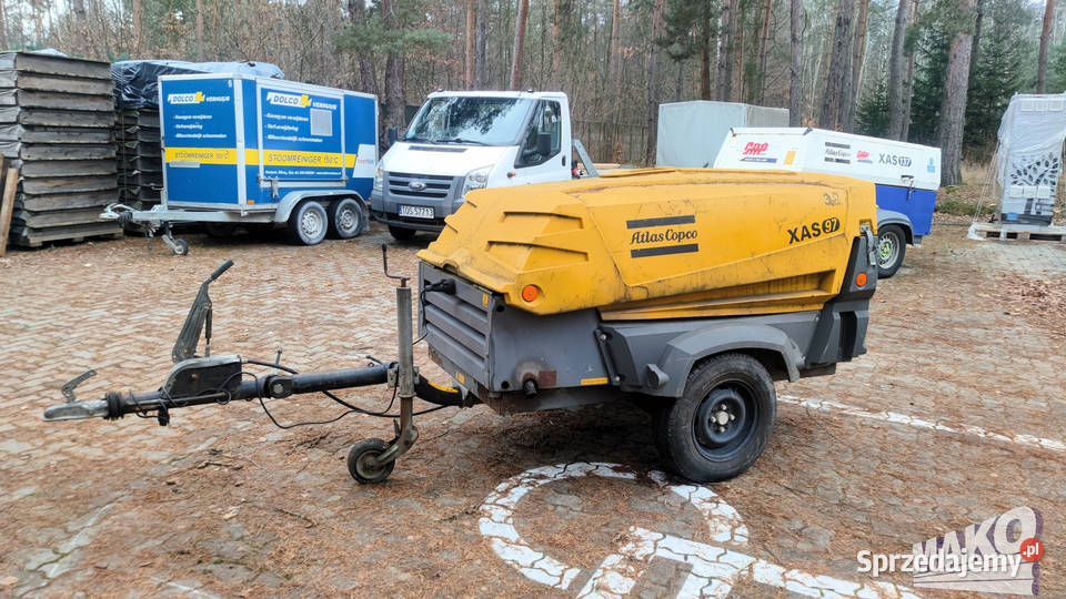 Kompresor śrubowy mobilny sprężarka Atlas Copco Ostrowiec Świętokrzyski sprzedam