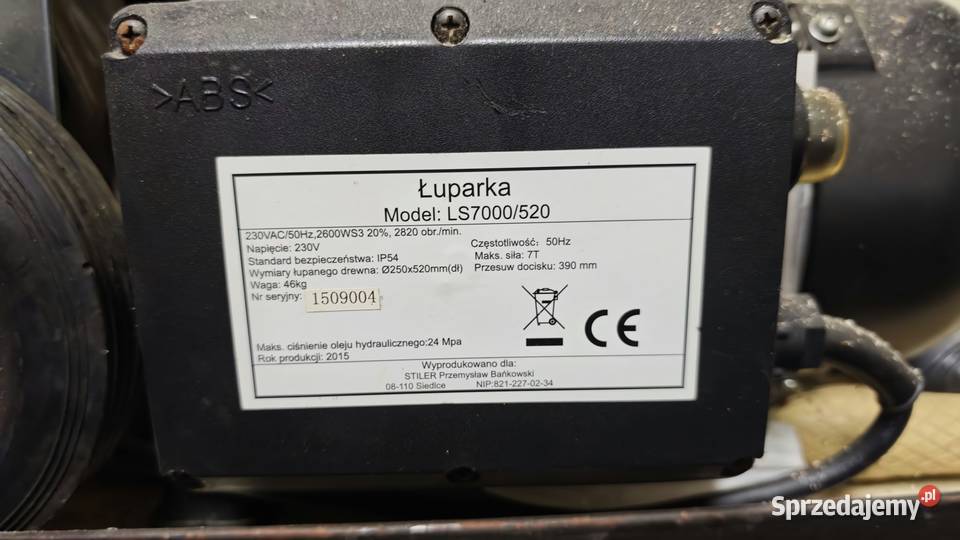 Łuparka do drewna kominkowego 2600W Mocna i Pozostałe Meszna