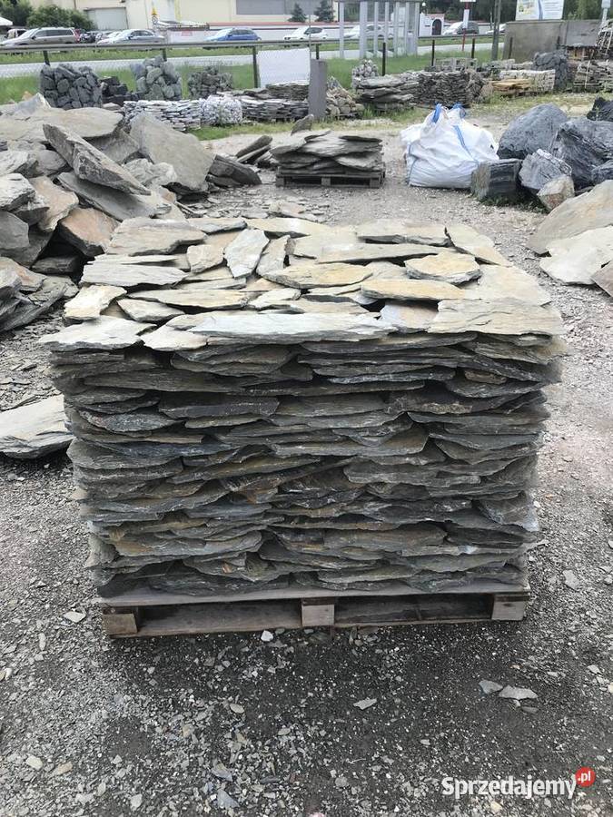 ŁUPEK SZAROGŁAZOWY Kamień na Elewację do Ogrodu Warszawa
