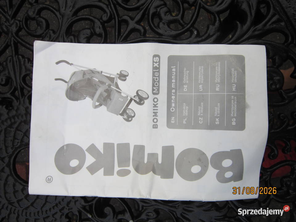 Wózek spacerowy Bomiko Model XS Parasolka mazowieckie