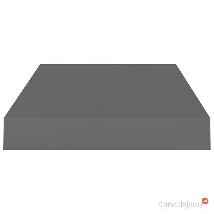 Półki ścienne 4 szare wysoki połysk 40x23x38 MDF mazowieckie Warszawa