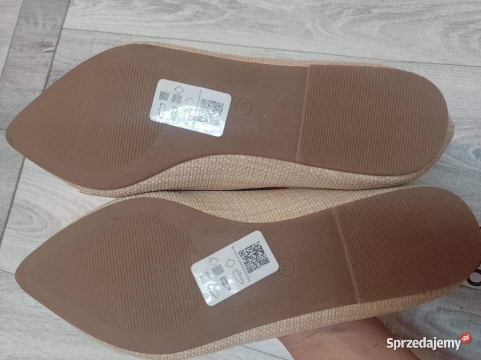 41 ASOS Beżowe Baleriny mokasyny letnie z Kraków