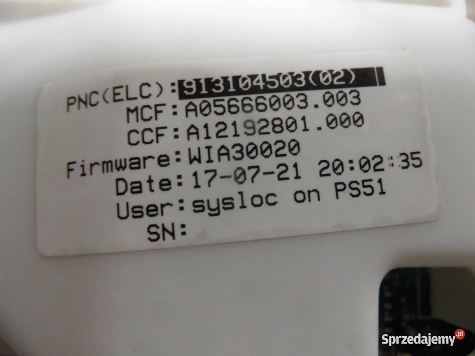 programator pralki electrolux EWT1266EXW sprzedam
