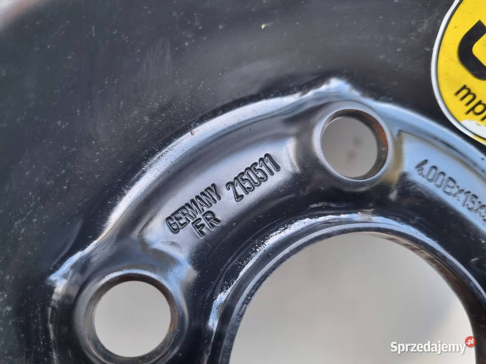 KOŁO ZAPASOWE DOJAZDOWE 11570 R15 Volvo S70 V70 lubelskie Rudka