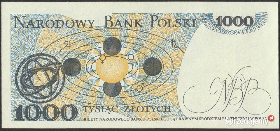 Polska 1000 złotych 1982 Mikołaj Kopernik stan
