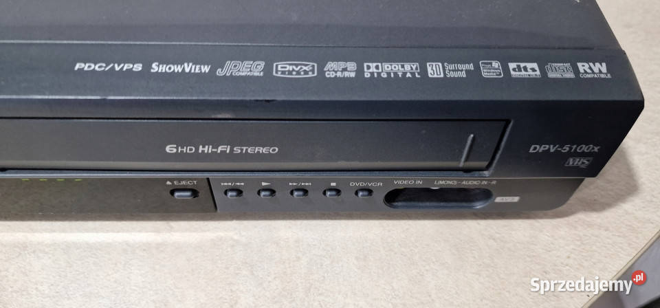 DVD VHS Targa DPV5100x DPV 5100 x VHS CD player Międzychód