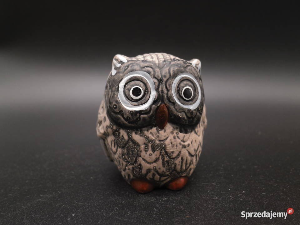 Ceramiczna figurka sowa wielkopolskie Raszków