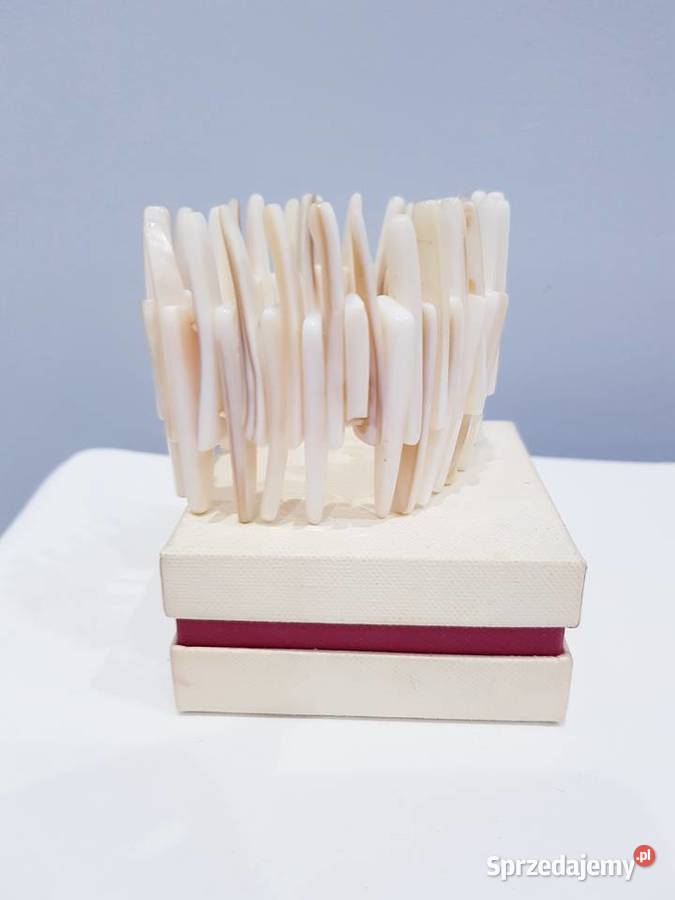 Beżowobrązowa bransoletka z masy perłowej Dąbrowa Górnicza