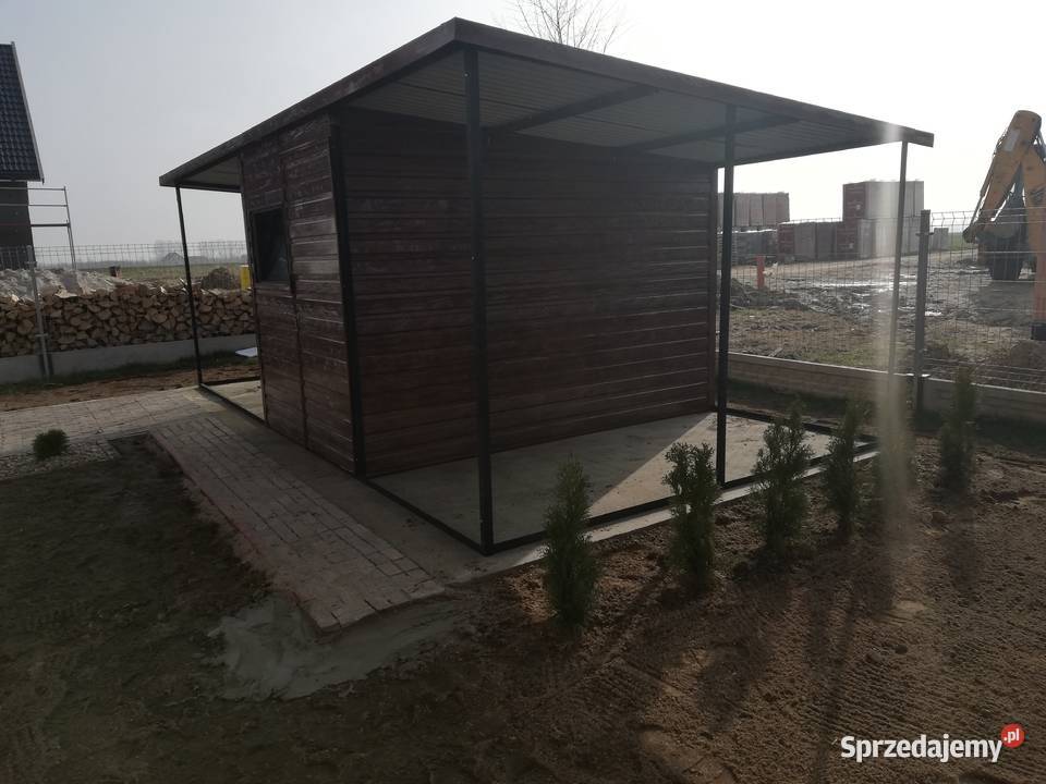 Garaż Blaszany ZŁOTY DĄBDREWNOPODOBNY Garaże blacha Sprzedaż Ryki sprzedam