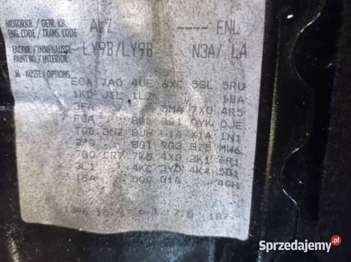 Audi a4 b6 16b alz na części całości LY9B hak Górno