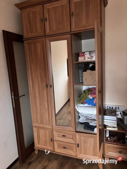 Sypialnia komplet łóżko materac 2szafki nocne