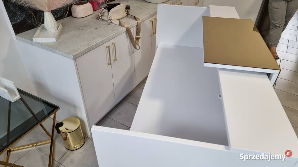 Lada recepcyjna Recepcja Beauty Gold Złota Wrocław