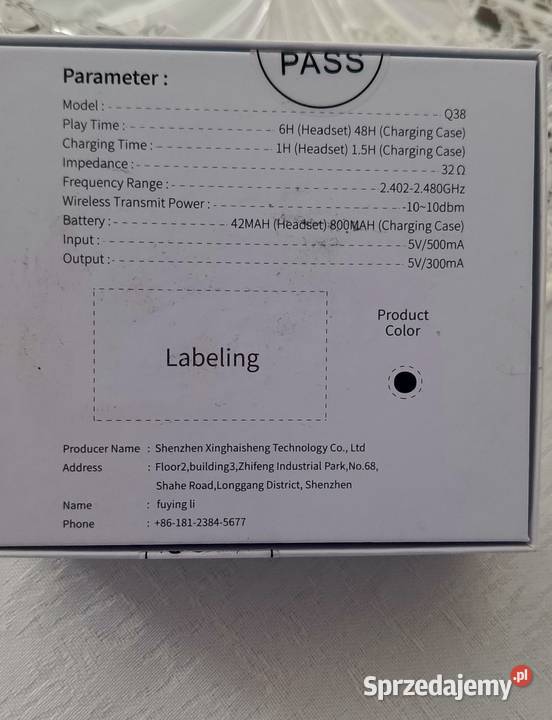 Słuchawki zauszne Q38 Zamość