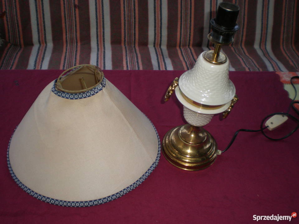 Pięknaduża lampa z PRLu inny kolor Oświetlenie sprzedam