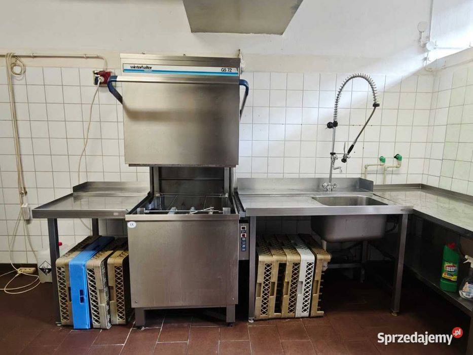Zmywarka kapturowa Winterhalter GS 72 stoły i Góra