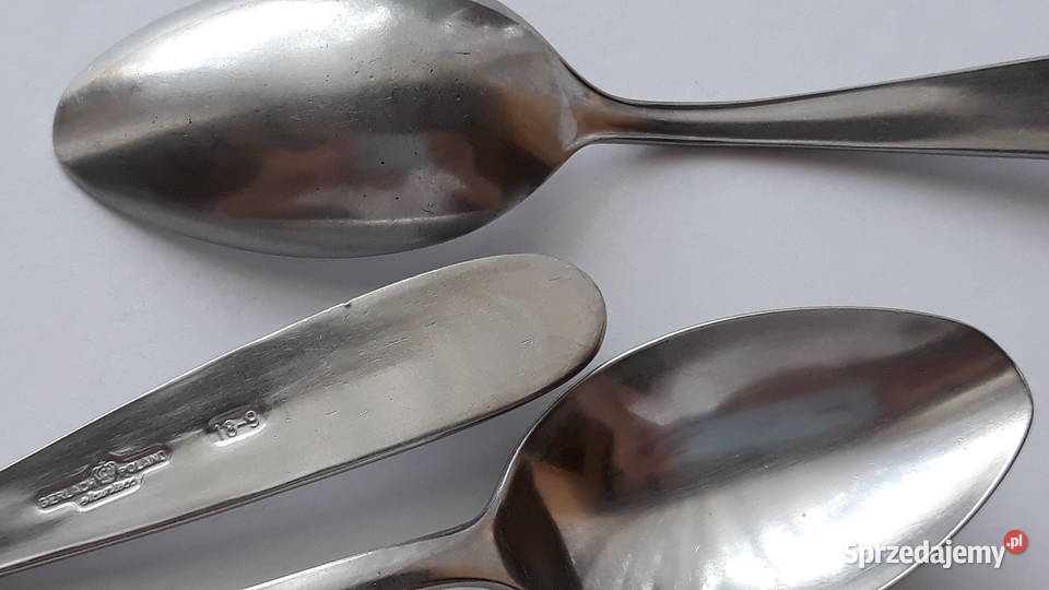 Łyżeczki do herbaty 2 KŁOS Gerlach sztućce PRL śląskie Dąbrowa Górnicza