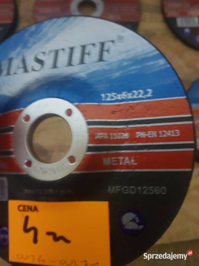 TARCZA DO CIĘCIA METALU inox 125 x 60 MASTIFF Głogowa