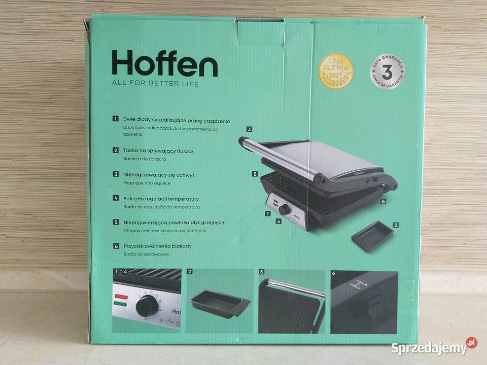 NAJTANIEJ Grill Kontaktowy Elektryczny 2000W Zabrze