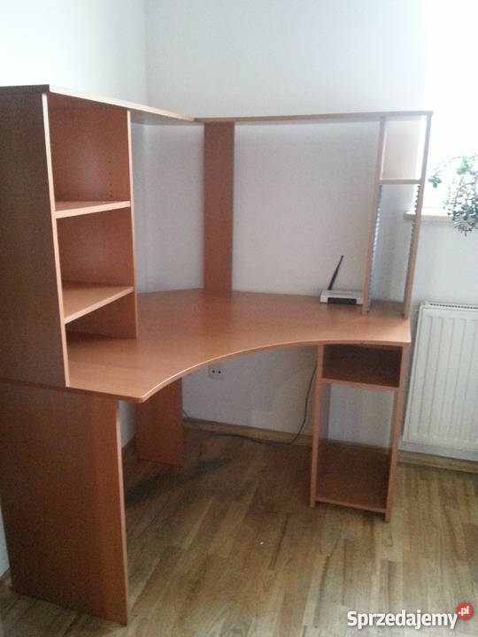 Biurko narożne z nadstawką sprzedam 50cm Poznań sprzedam