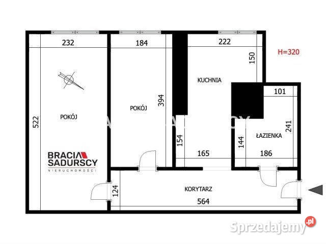 Mieszkanie Kraków 3585m2 2 pokoje