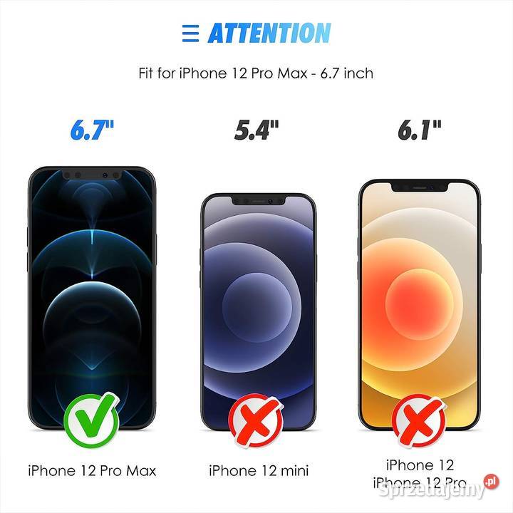 SZKŁO HARTOWANE 2 pak Sparin IPHONE 12 pro 67 śląskie Cieszyn