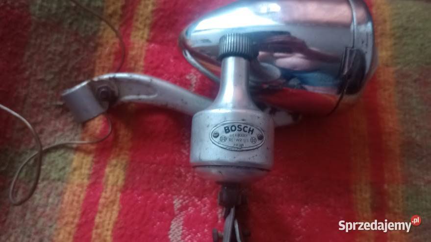 Stara lampa i dynamo BOSCHunikat Szczebrzeszyn