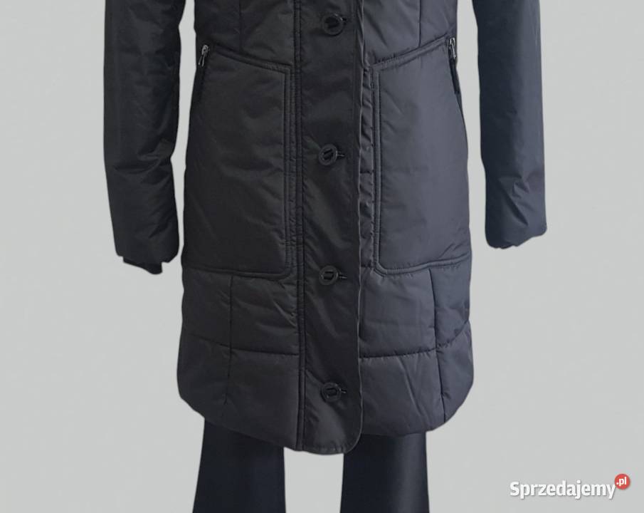 Damska kurtka zimowa puchowa pikowana czarna Rozmiar 38(M) Chrzanów sprzedam