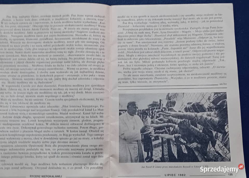 Rycerz Niepokalanej 7 313 lipiec 1982 r Koźminek