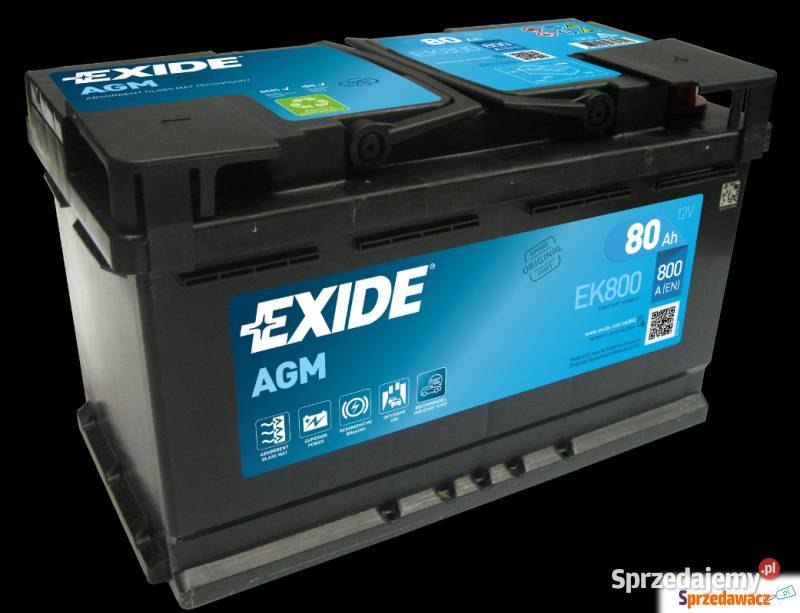 Akumulator 80Ah 800A Exide AGM startstop