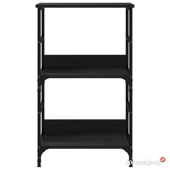 Regał na książki czarny 50x33x82 WM835264 Warszawa sprzedam