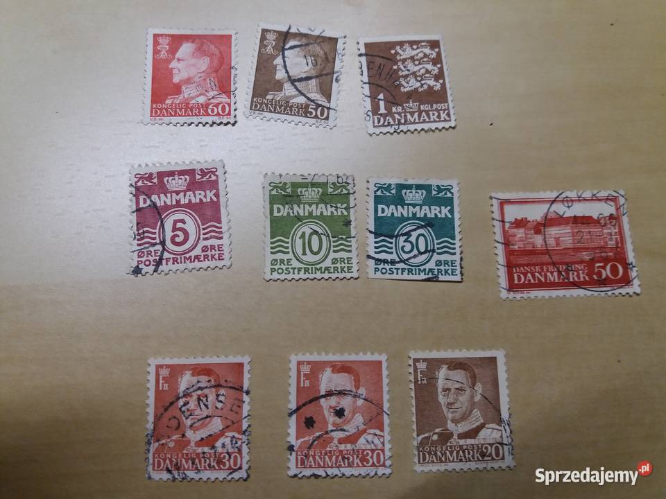 Znaczki Belgia Holandia Norwegia Finlandia Dania