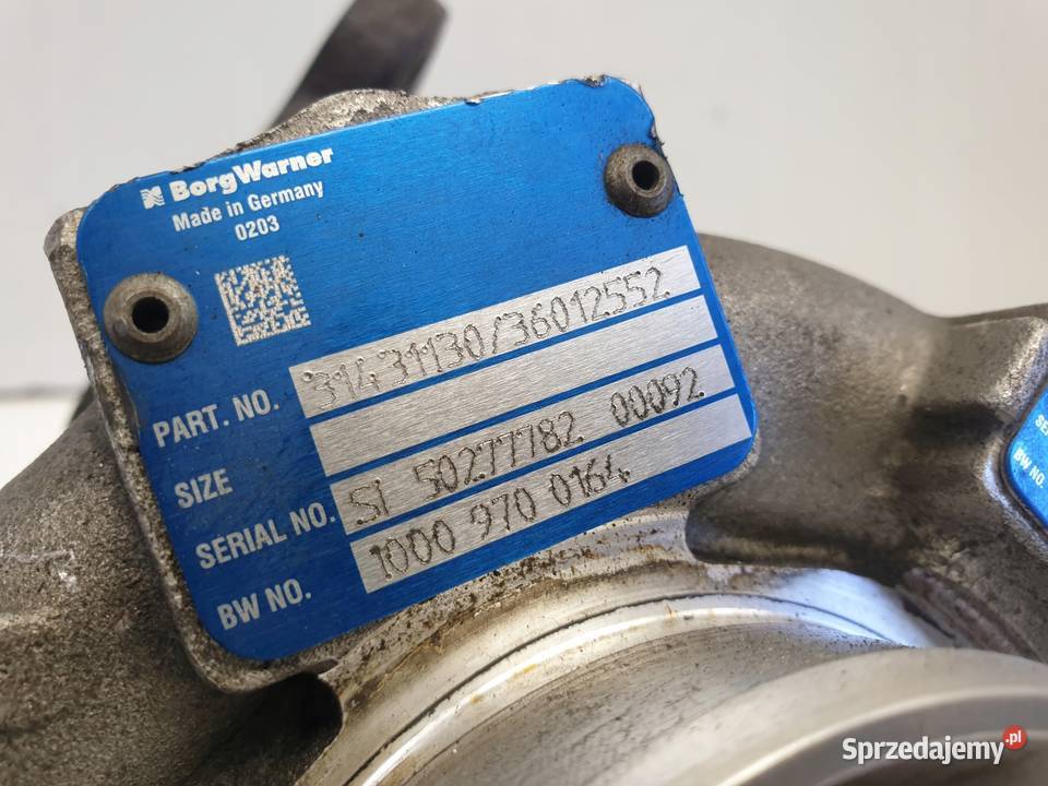 Volvo S60 II 24 D D4 TURBOSPRĘŻARKA 36010145 osobowe Janów