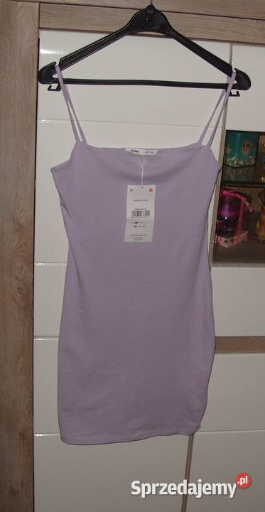 Nowa dopasowanaWrzosowaSukienka SINSAY r152158 Rawicz